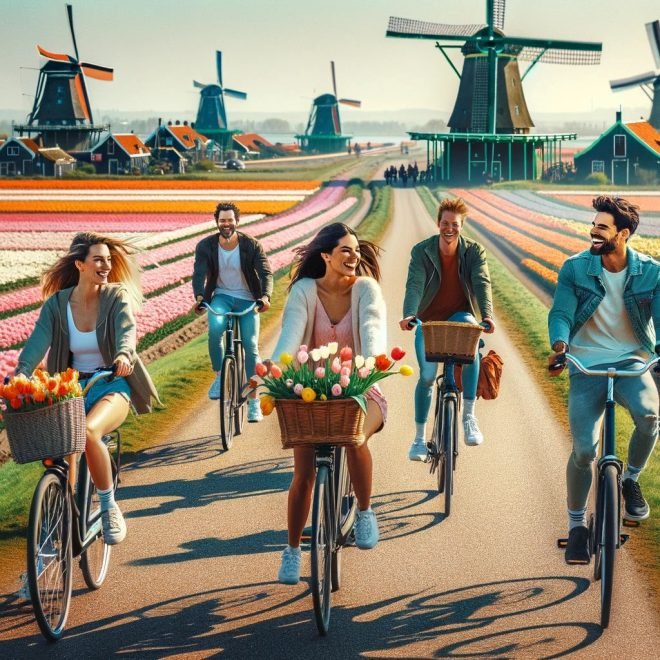 Cycling Across the Dutch Countryside