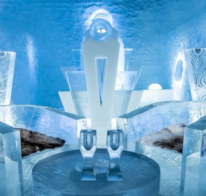 Ice hotels in the Arctic